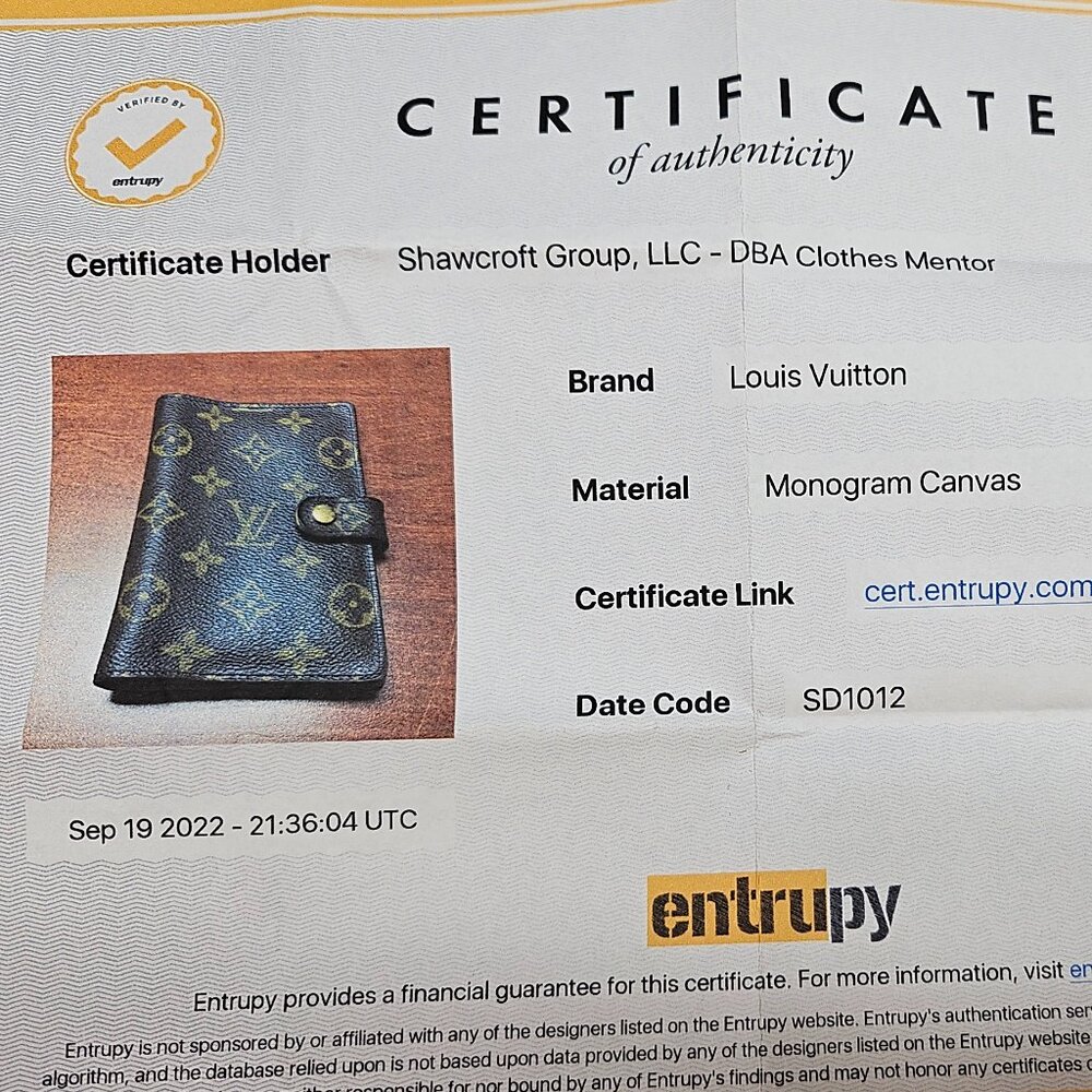 Authentic Louis Vuitton Monogram Canvas Agenda PM (Small Ring Planner) - Picture 11 of 11